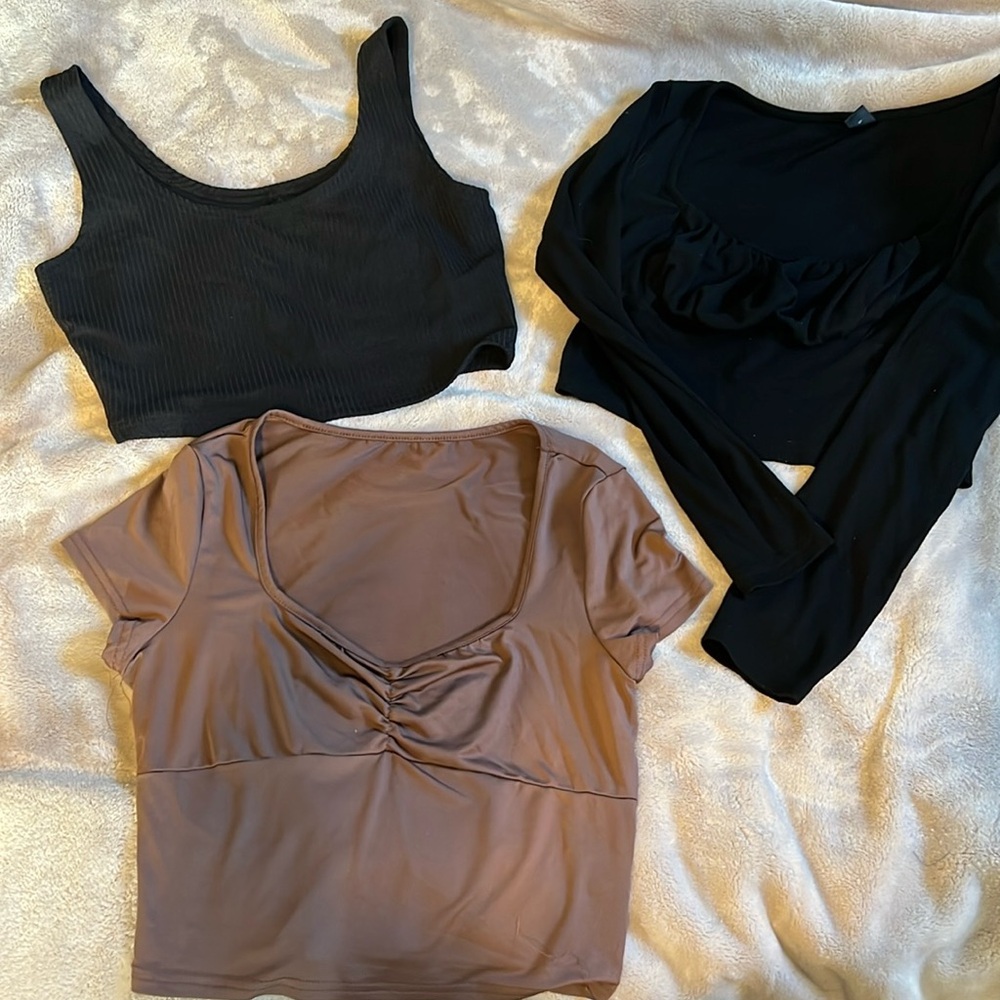 Cover All Seasons - SHEIN Long Sleeveved, Short Sleeved and Tank Bundle